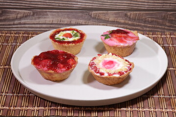 Torta de Morango com Creme - Strawberry Pie with Cream