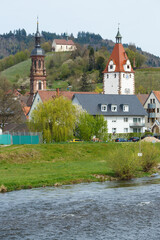 Fototapeta premium Stadt Gengenbach an der Kinzig im Ortenaukreis (Schwarzwald)