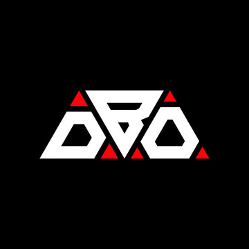 DBO triangle letter logo design with triangle shape. DBO triangle logo design monogram. DBO triangle vector logo template with red color. DBO triangular logo Simple, Elegant, and Luxurious Logo...