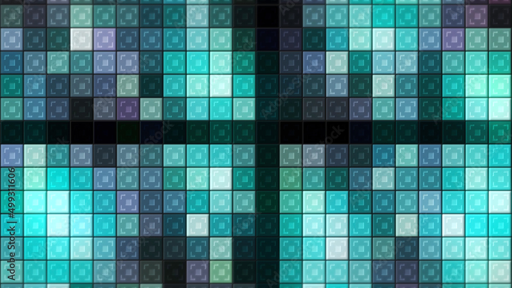 Poster background of colorful flashing squares in disco style. motion. disco background with beautiful flas