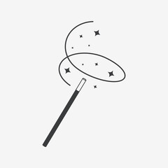 Magic Wand Flat Vector Icon