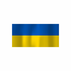 Ukraine vector flags, icon isolated on white background.