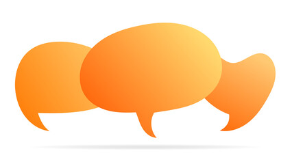 Speech shape text box vector ,isolated on white background ,Vector illustration EPS 10