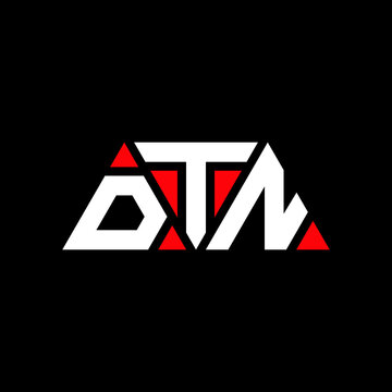 DTN triangle letter logo design with triangle shape. DTN triangle logo design monogram. DTN triangle vector logo template with red color. DTN triangular logo Simple, Elegant, and Luxurious Logo...