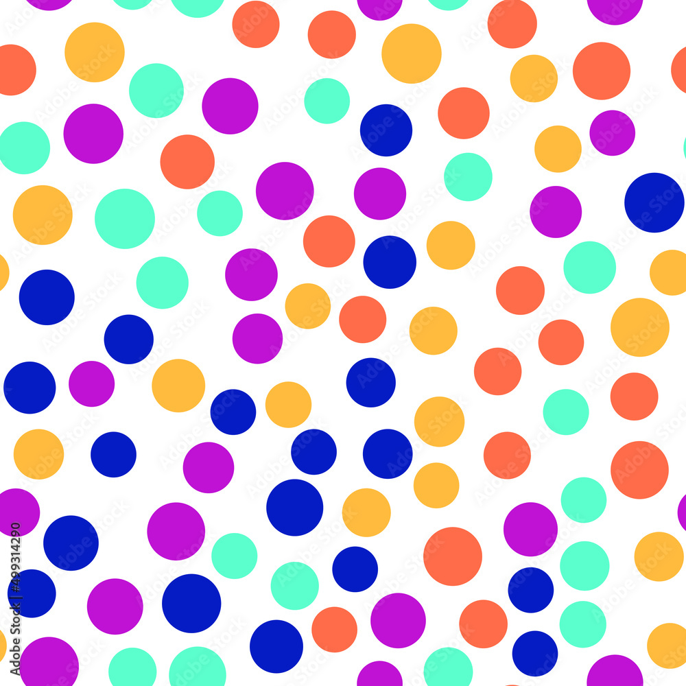 Poster simply seamless geometric pattern with circles. abstract background texture.