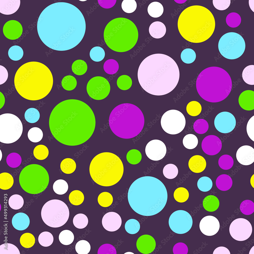 Poster simply seamless geometric pattern with circles. abstract background texture.