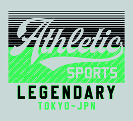 Athletic college varsity vector print