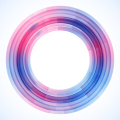 Geometric frame from circles, vector abstract background, wallpaper
