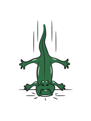 Fototapeta premium Krokodil Reptil herab 
