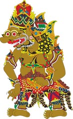 Wayang Puppet Shadow - Arimbaka