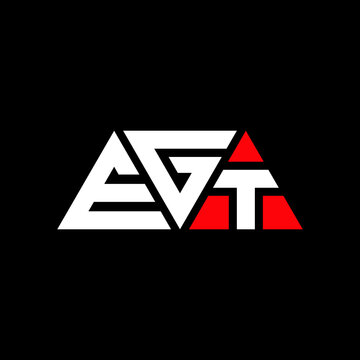 EGT triangle letter logo design with triangle shape. EGT triangle logo design monogram. EGT triangle vector logo template with red color. EGT triangular logo Simple, Elegant, and Luxurious Logo...