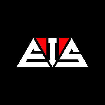 EIS tEIangle letter logo design with tEIangle shape. EIS tEIangle logo design monogram. EIS tEIangle vector logo template with red color. EIS tEIangular logo Simple, Elegant, and LuxuEIous Logo...