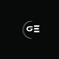 GE letter logo design, ge icon design, GE vector logo