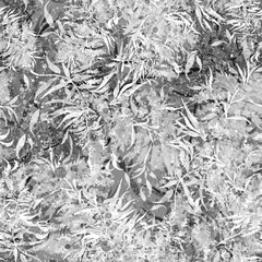 Seamless vintage pattern, blue flowers,Plant in watercolor. Mimosa, acacia and other plants on a branch. Blossoming acacia or caragana tree. Fashionable background. Abstract splash of paint. 