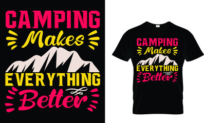  Camping t shirt design