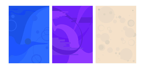 6_set of vector background image.Abstract artistic design for fabric, wallpapers, wall art, business cards, magazine covers, wedding and invitation cards and web design