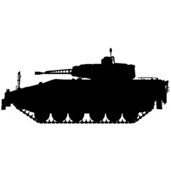 Puma (IFV) infantry fighting vehicle main battle tank, german army armoured fighting vehicle military vehicle. Detailed realistic silhouette