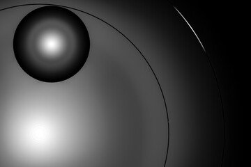 abstract background black and white circles