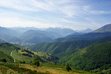 Fototapeta na wymiar Summer scenery in the French Pyrenees