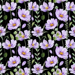 seamless pattern with flowers