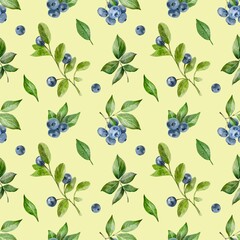 seamless floral pattern with leaves