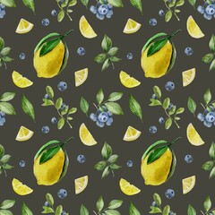 seamless pattern with leaves