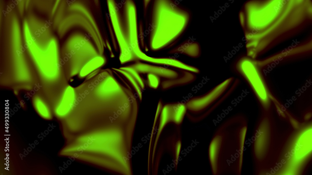 Poster bright neon blots. design. purple and green dirty like blots in 3d format shimmer into abstractions 