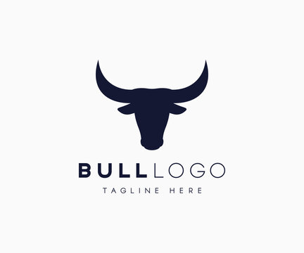Bull Logo Template. Unique Cow, Bull, and Ox Vector Logo Design Template.