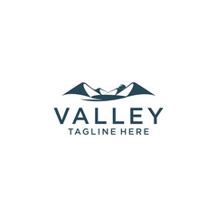Valley logo icon design vector template