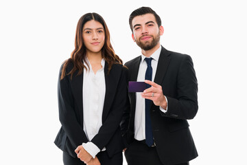 Business partners getting a credit card