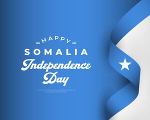 Happy Somalia Independence Day July 1st Celebration Vector Design Illustration. Template for Poster, Banner, Advertising, Greeting Card or Print Design Element