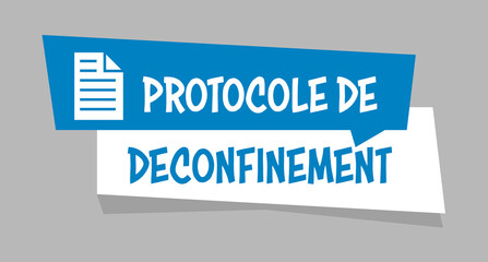 Logo protocole de déconfinement.