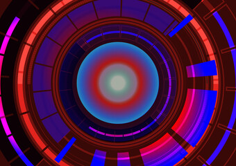 Hitech mosly red with lots of colorfuly idea design background