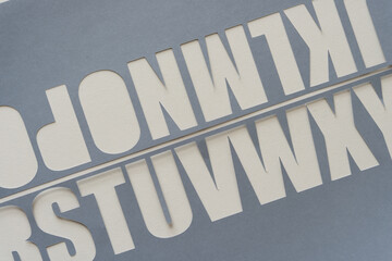 paper stencil background - typography design