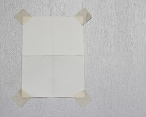 torn paper with adhesive tape, space for your message