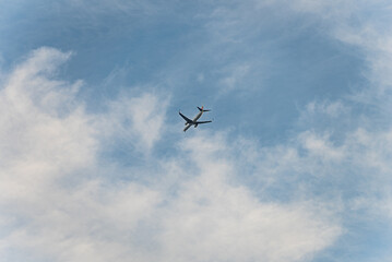 airplane in the sky