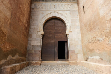 The Gate of Justice in Alhambra, Spain. Andalusia