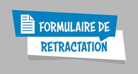 Logo formulaire de rétractation.