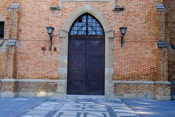 Door of a historical building in Spain.