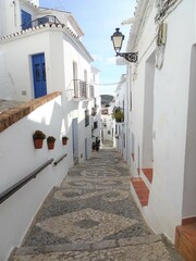 [Spain] Scenery of the old town of the beautiful white village, Frigiliana