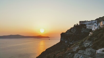 Sunset in Greece - obrazy, fototapety, plakaty