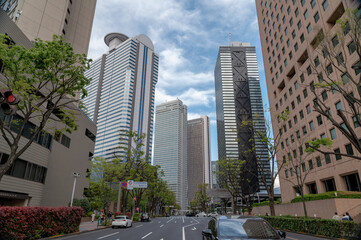 Fototapeta na wymiar 東京都新宿区西新宿の都市景観