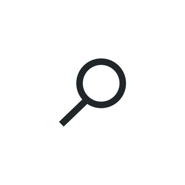 Magnifying glass icon vector. Search sign.