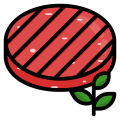 meat line icon