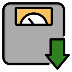 weight loss line icon