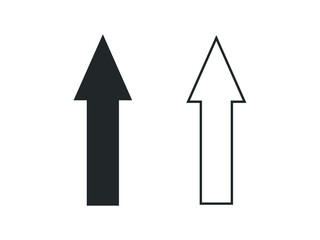Arrow Icon in trendy flat style isolated on grey background. Arrow symbol for your web site design.