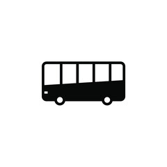 Bus, Autobus, Public, Transportation Solid Line Icon Vector Illustration Logo Template. Suitable For Many Purposes.