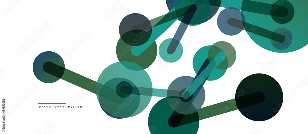 Poster network concept abstract background. dots connection. big data idea. business template for wallpaper