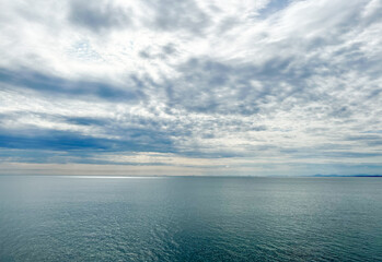 beautiful sea with blue sky background
