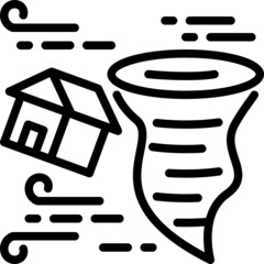 tornado outline icon